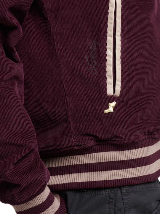 Collegejacke Jacke Lila