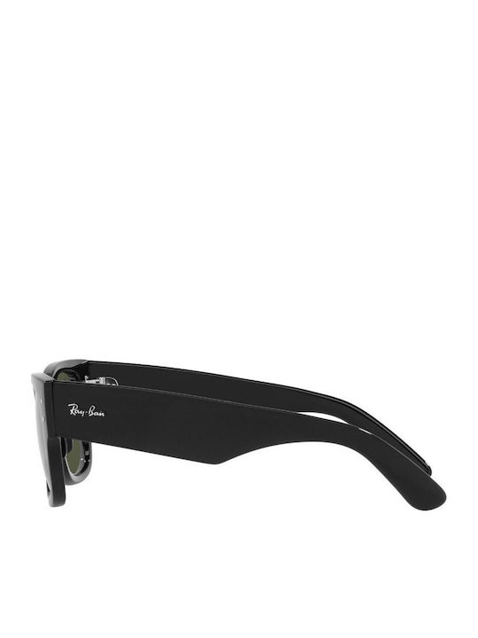 Ray Ban Mega Wayfarer Unisex Ochelari de soare cu Negru Cadru și Verde Lentilă RB0840S 901/31