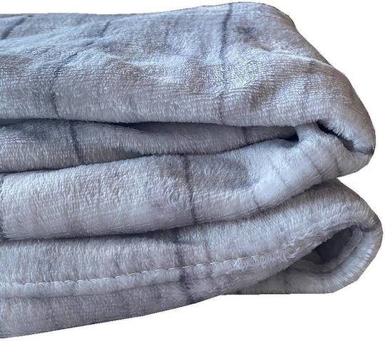 TnS Super Soft Μονή 150x220εκ. Γκρι TnS Super Soft Μονή 150x220εκ. Γκρι