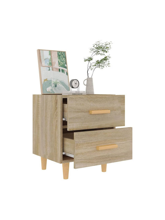Wooden Bedside Tables 2pcs Sonoma Δρυς 40x35x47.5cm