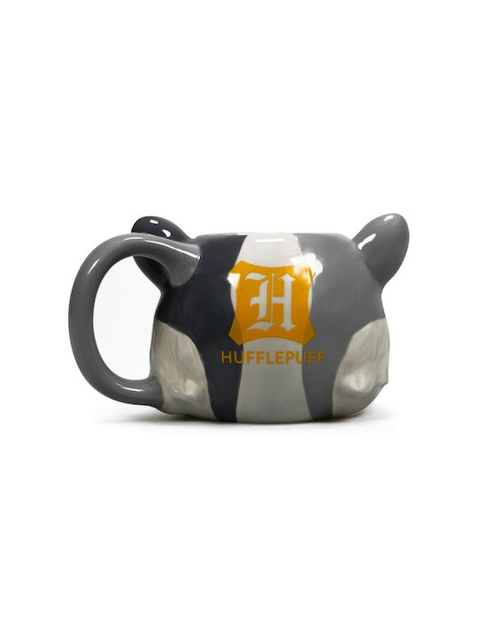 Half Moon Bay Hufflepuff Badger Κούπα Κεραμική Γκρι 350ml