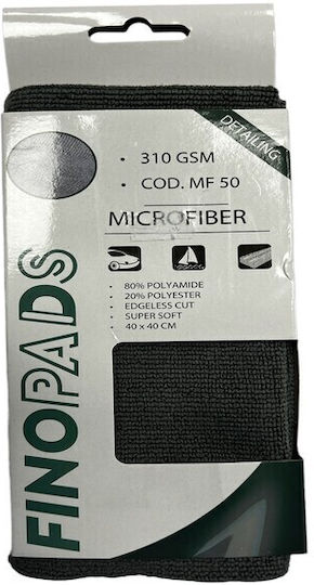 Finopads Automotive MF50 Cloth Microfiber Polishing Car 310gsm Gray 40x40cm
