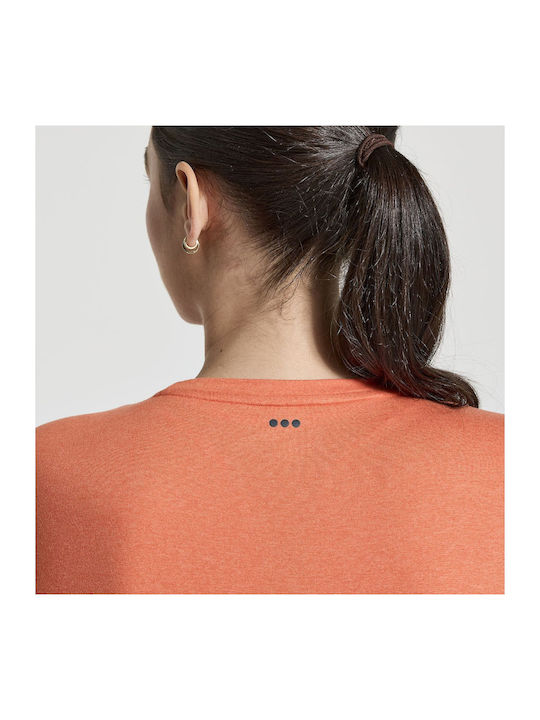 Sunday Layer Damen Langärmelige Bluse Orange Hoop