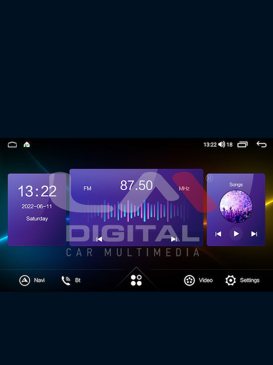 LM Digital Автомобилна Аудио Система (Блутут/USB/WiFi/GPS/Apple-Carplay/Android-Auto) с Тъчскрийн 9"