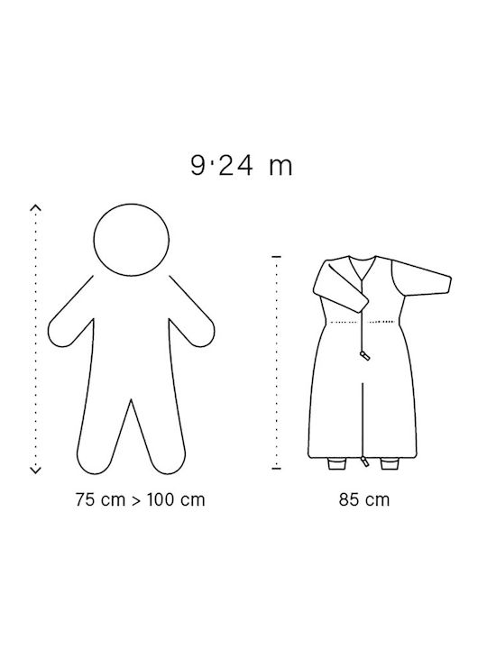 Bemini Winter Sleeping Bag with Feet Magic Bag 3 Tog Pink with Detachable Sleeves
