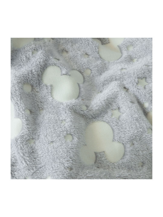 Kocoon Blanket Cot Chip Fleece Gray 110x140cm