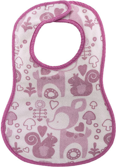 Chicco Easy Meal Lätzchen Stoff mit Bügelverschluss und Schlaufe Rosa für 6 m+ 3Stück