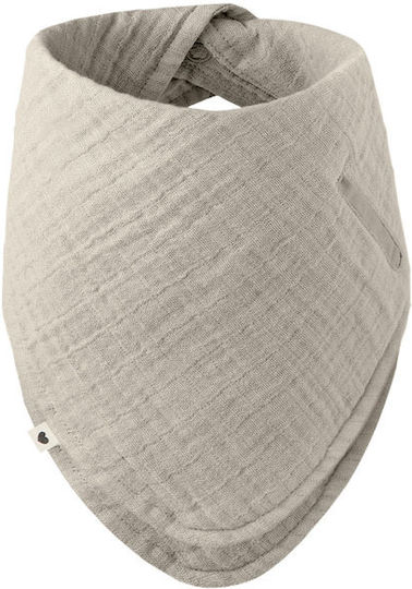 Bibs Simple Bandana Fabric with Button Ivory