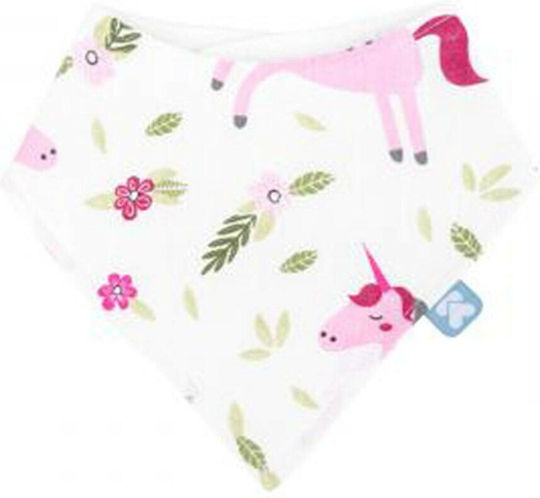 Kikka Boo Unicorn Bandana Stoff mit Taste Rosa