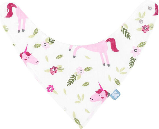 Kikka Boo Unicorn Bandana Stoff mit Taste Rosa