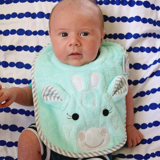 Zoocchini Σαλιάρα Υφασμάτινη με Αυτοκόλλητο Jamie the Giraffe για 6 m+