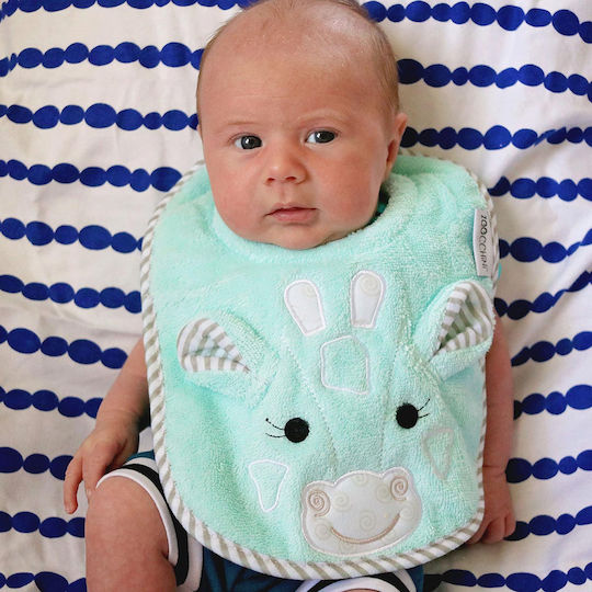 Zoocchini Σαλιάρα Υφασμάτινη με Αυτοκόλλητο Jamie the Giraffe για 6 m+