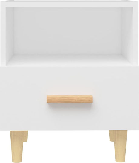 Комоди Дървени Бели 2бр 40x35x47см