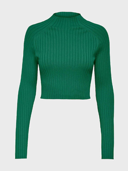 Γυναικείο Crop Top Μακρυμάνικο Πράσινο