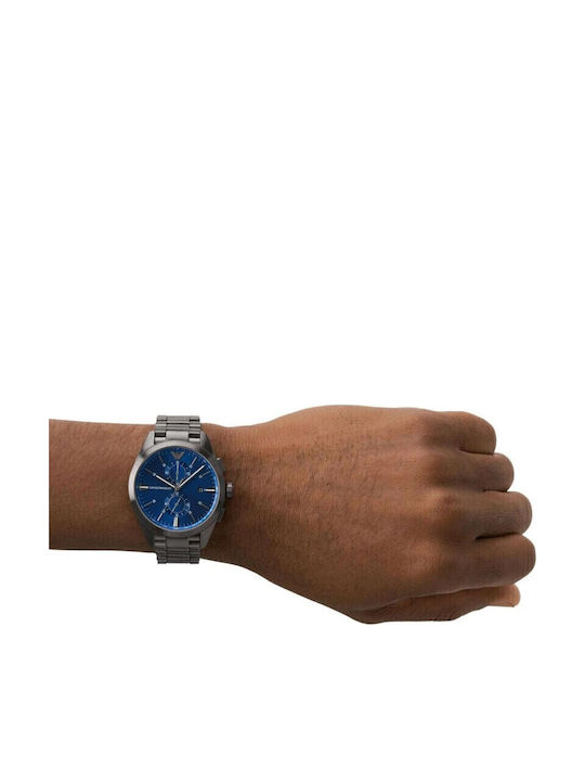 Emporio Armani Claudio Ρολόι Μπαταρίας με Μεταλλικό Μπρασελέ Emporio Armani Claudio Ρολόι Μπαταρίας με Μεταλλικό Μπρασελέ