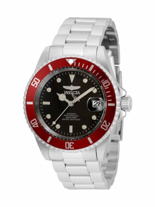 Invicta Pro Diver Ρολόι Μπαταρίας με Μεταλλικό Μπρασελέ Invicta Pro Diver Ρολόι Μπαταρίας με Μεταλλικό Μπρασελέ