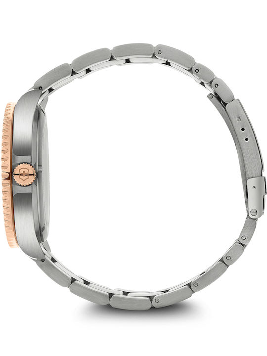 Victorinox Maverick Ανδρικό Ρολόι 43mm Μπαταρίας με Μεταλλικό Μπρασελέ