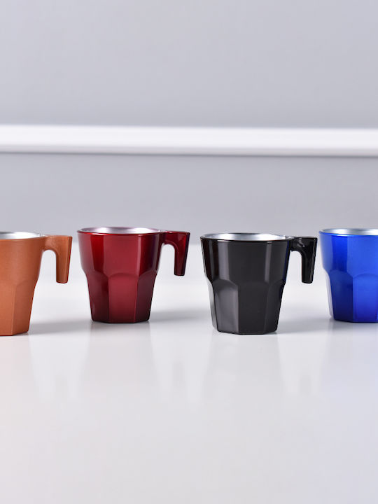 Espiel Casablanca Set of Cups Espresso Glass Multicolored 70ml 4pcs