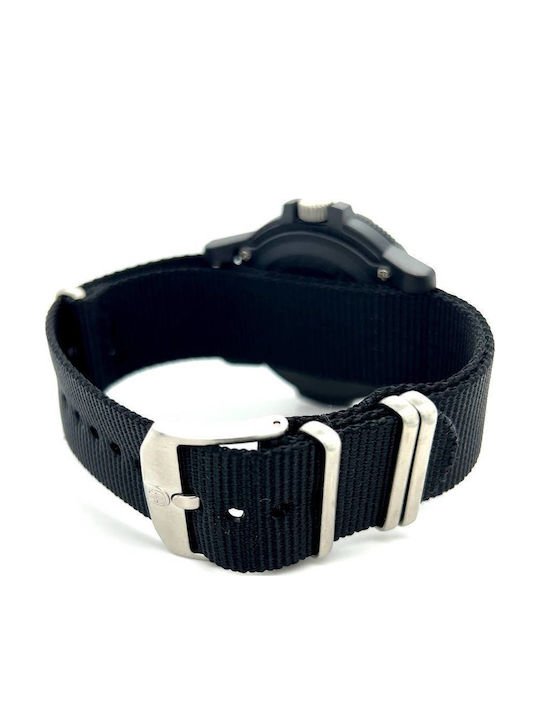 Luminox Sea Turtle Giant 0320 Series Men's Watch 44mm Battery with Black Fabric Strap