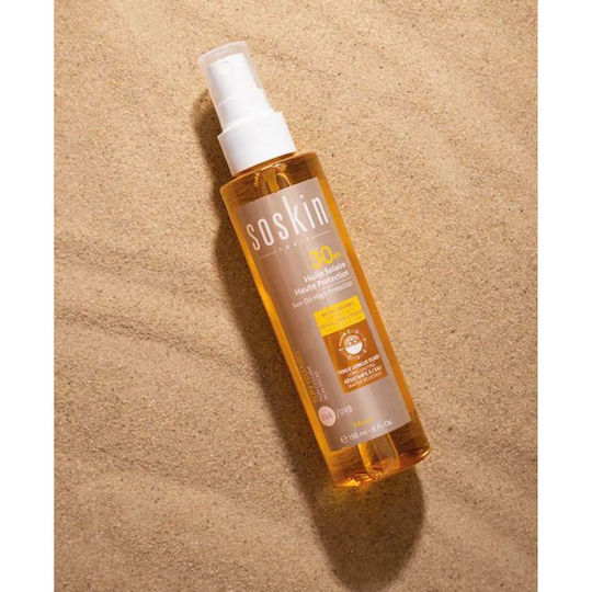 Soskin Sun Oil High Protection Αδιάβροχο Αντηλιακό Λάδι Προσώπου SPF30 σε Spray 150ml