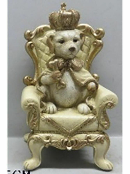 Iliadis Weihnachtliche Kunststoff Figur Hündchen Gold Höhe 20.5cm