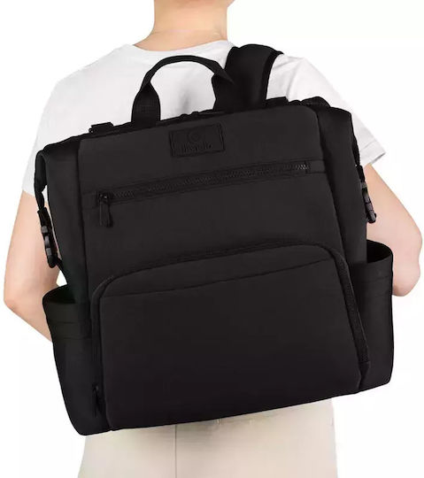 Lionelo Wickeltasche-Wickelrucksack Cube Black 36x23x36cm.