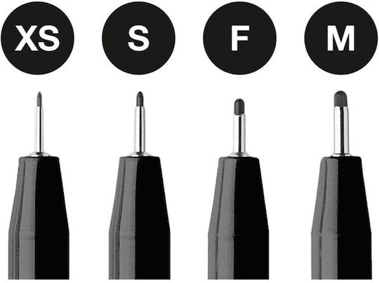 Faber-Castell Pitt Artist Design Markers 0.1mm Black 4pcs