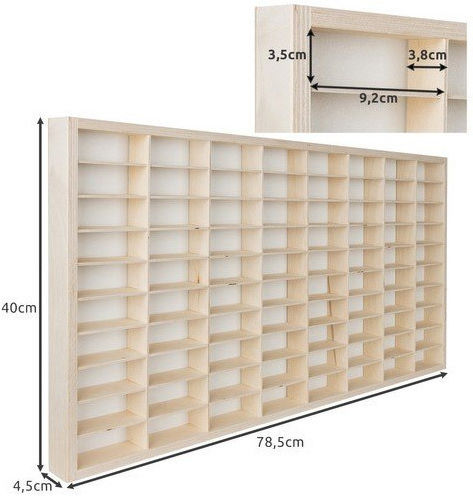 Kids Wall Mount Shelf Beige 78.5x4.5x40cm