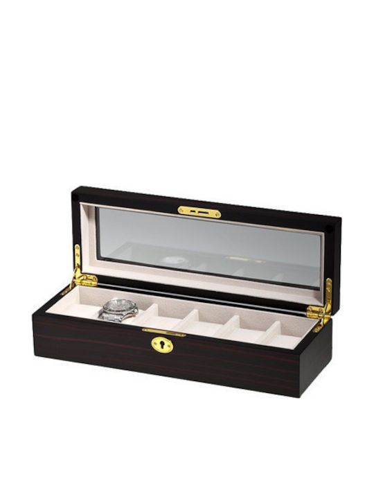 Rothenschild Wooden Case with transparent lid for 6 watches in Black color RS-1087-6E Rothenschild Wooden Case with transparent lid for 6 watches in Black color RS-1087-6E