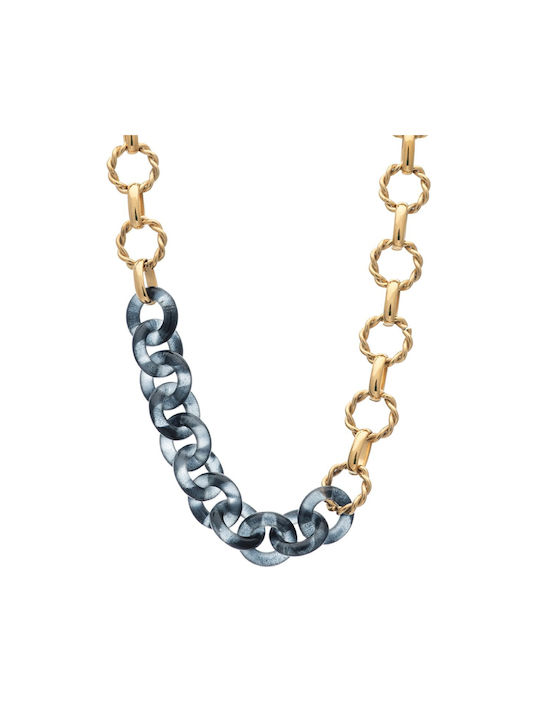 Visetti Necklace from Gold Plated Steel