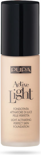 Pupa Active Light Light Activating Perfect Skin Oil Free Liquid Make Up SPF10 30ml