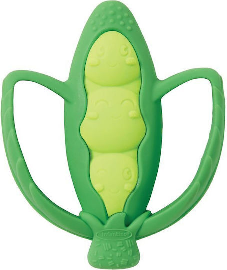 Infantino Lil' Nibble Pea Silicone Teething Ring for 0 m+