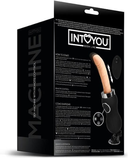 IntoYou Mașină de Sex Sex Machine Vibrații Împingere și Căldură în Culoare Neagră