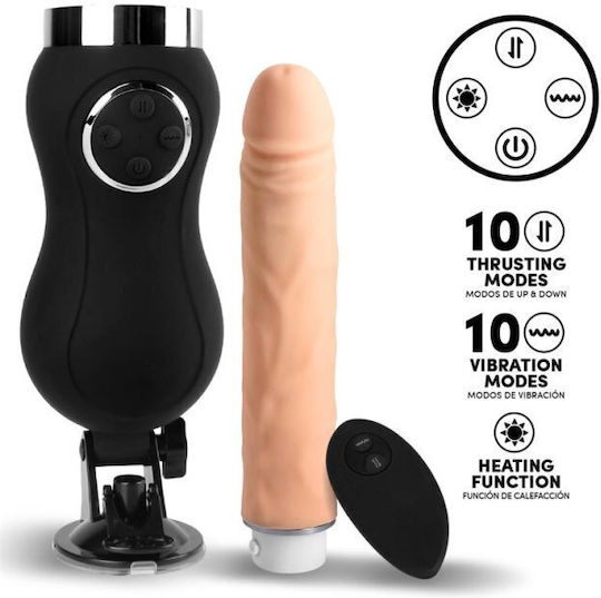IntoYou Mașină de Sex Sex Machine Vibrații Împingere și Căldură în Culoare Neagră