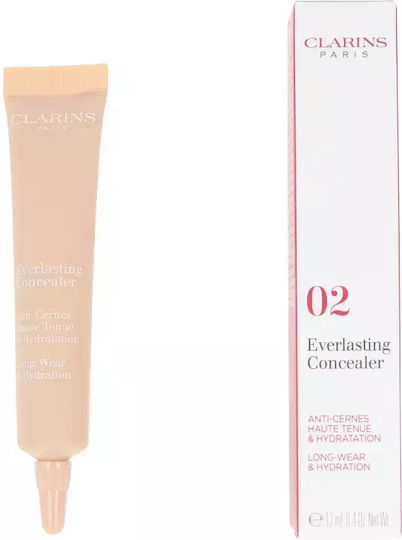 Clarins Everlasting Concealer Liquid Concealer 02 Light Medium 12ml