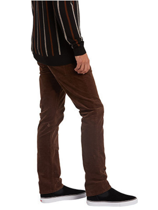 Vorta Trousers Chino in Straight Line Brown