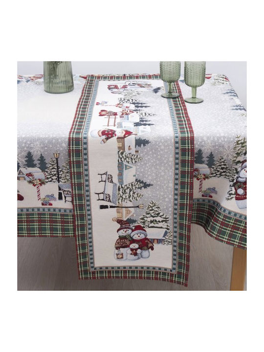 Dimeco 8944 Christmas Tablecloth Runner Fabric Multicolour L100xW35cm.