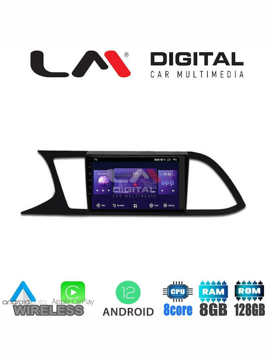 LM Digital Car Audio System for Seat Leon / Toledo / Ibiza 2012-2017 (Bluetooth/USB/AUX/WiFi/GPS/Apple-Carplay/Android-Auto) with Touch Screen 9"