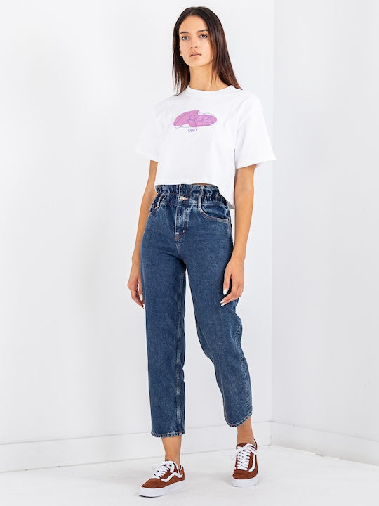 The Break Hoch tailliert Damenjeans in Paperbag-Passform