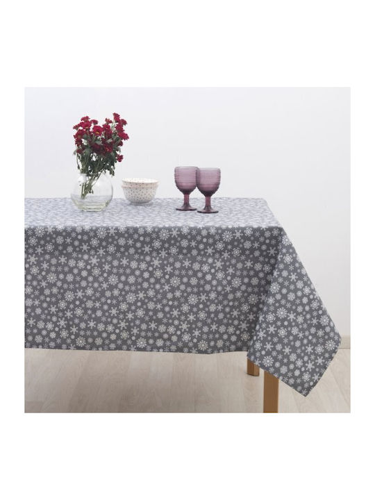 Sette Colori 8581 Christmas Tablecloth Fabric Gray L220xW140cm 1pcs