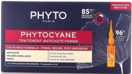 Phyto Phytocyane Anti-Hair Loss Hair Ampoules for Women 12x5ml