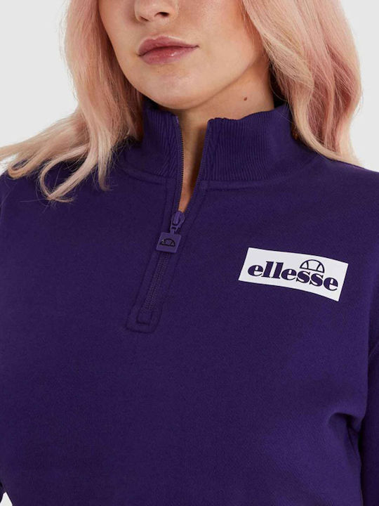 Occhi Cropped Γυναικείο Φούτερ Μωβ