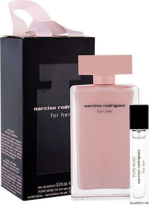 Narciso Rodriguez Eau de Parfum 100ml & Pure Musc 10ml Women's Set with Eau de Parfum