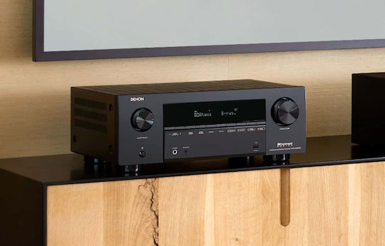 Denon AVR-X2800H DAB Home Cinema Receiver 4K/8K 7.1 Channels 95W/8Ω 125W/6Ω with HDR and Dolby Atmos Black