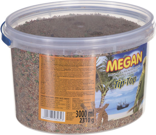 Megan Tip-Top Τροφή για Παπαγαλάκια 3kg