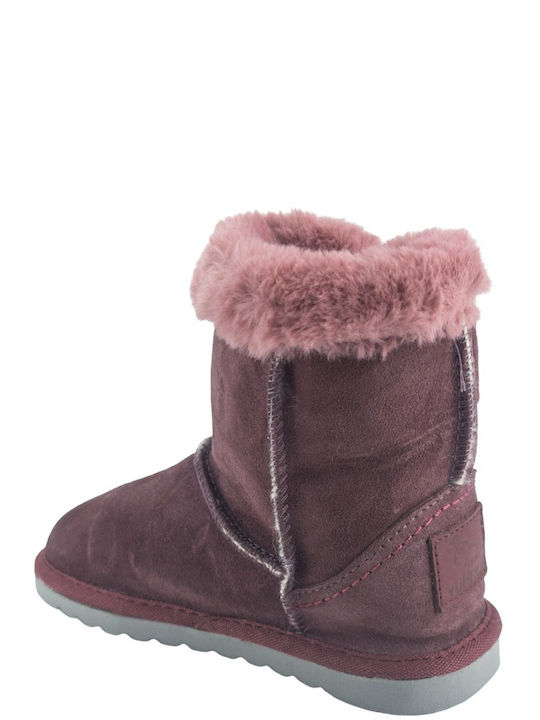 Kinderhausschuhe Stiefel Lila