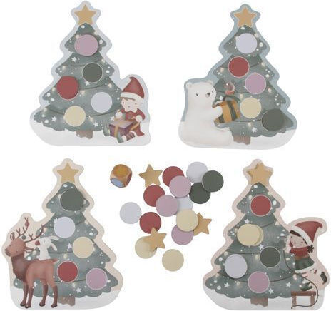 Board Game X Mas Tree for 1-4 Players 3+ Years Old (EN) Little Dutch