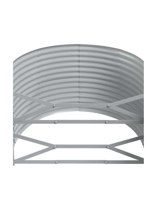 vidaXL Planter Box Metallic Gray 249x100x68cm.