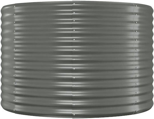 vidaXL Planter Box Metallic Gray 249x100x68cm.