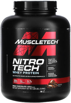 MuscleTech Nitro Τech Whey Protein with Flavor Milk Chocolate 1.8kg